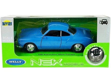 WELLY 1:34 Volkswagen Karmann Ghia Coupe niebieski