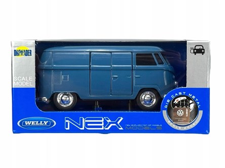 WELLY 1:34 Volkswagen T1 Bus 1963 niebieski