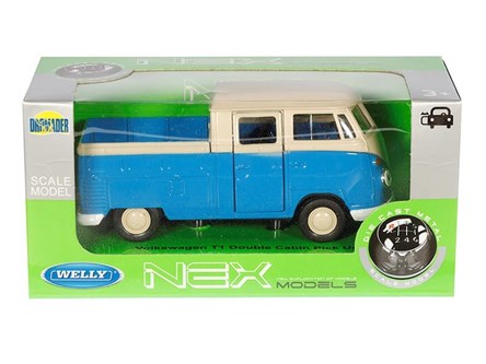 WELLY 1:34 Volkswagen T1 Double Cabin Pick up nieb
