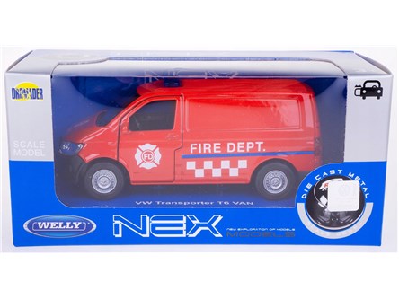 WELLY 1:34 VW Transporter T6 VAN Fire Dept