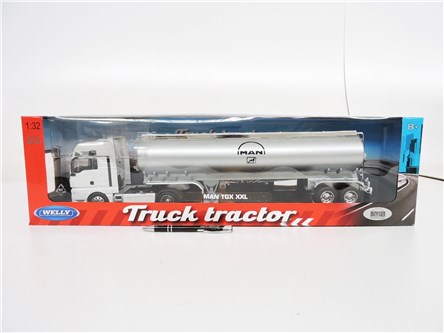 *WELLY AUTO metal, 1:32, MAN TGX OIL z przyczepą