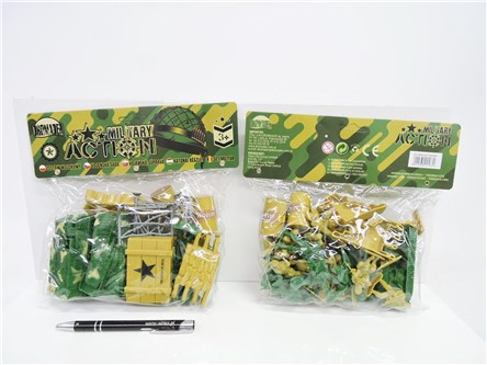 WOJSKO, figurki, 24x22x5 cm,   fol.,   worek