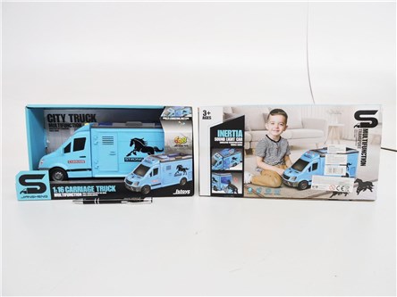 AUTO plast., do przewozu koni, św/dźw.,      kart.