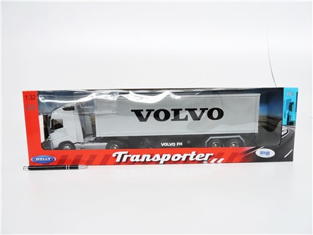 *WELLY AUTO metal, 1:32 VOLVO FH z przyczepą, kart