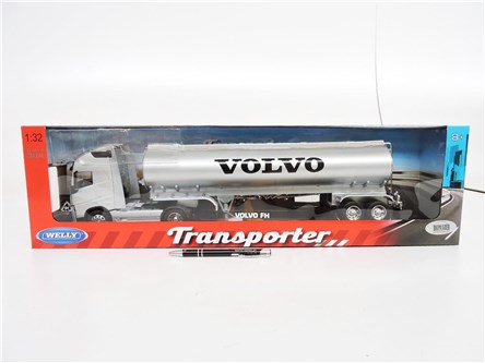 *WELLY AUTO metal, 1:32 VOLVO FH OIL z przyczepą