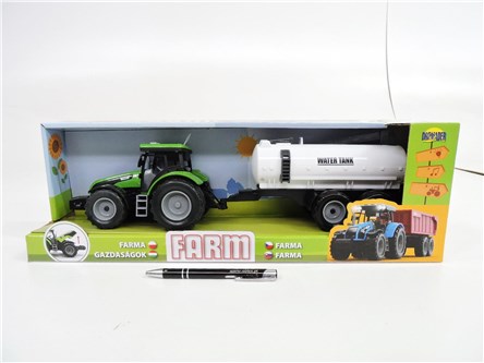FARMA TRAKTOR, 40 cm, z cysterną wody, dźw,  kart.