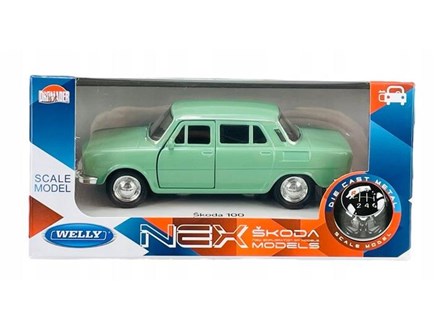 WELLY 1:34 Skoda 100 zielona