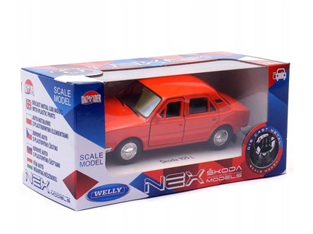 WELLY 1:34 Skoda 105 L pomarańczowa