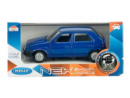 WELLY 1:34 Skoda Favorit granatowa