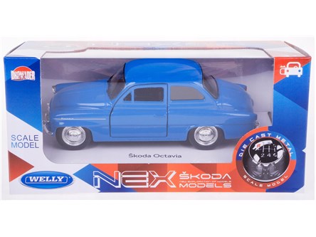 WELLY 1:34 Skoda Oktavia niebieska