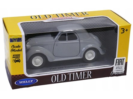 WELLY 1:34 OLD Fiat 500 Topolino 1936 szary