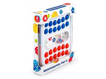 *DUMEL MATEMATYCZNY POP IT czerwono-niebieski