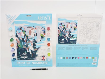 DUŻY ZESTAW do malowania, Artiste - SŁOŃ