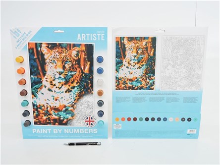 DUŻY ZESTAW do malowania, Artiste - LEOPARD