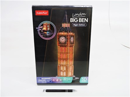 PUZZLE 3D, 32 el., Big Ben, NOCNA WER.