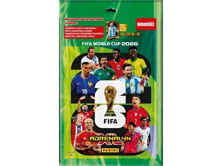 *FIFA WORLD CUP 2026 ADRENALYN XL mega zestaw star