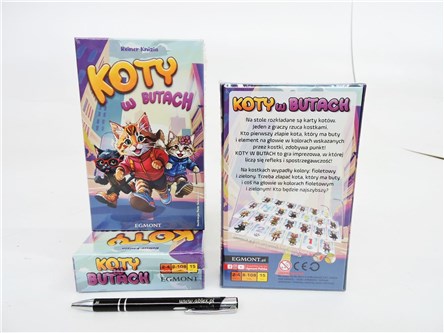 GRA Koty w butach, karciana, 8+