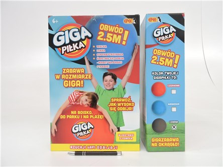*Gigapiłka, 2,5m,  CZARNY
