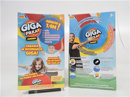 *Gigapiłka junior, 1,4m, CZERWONY