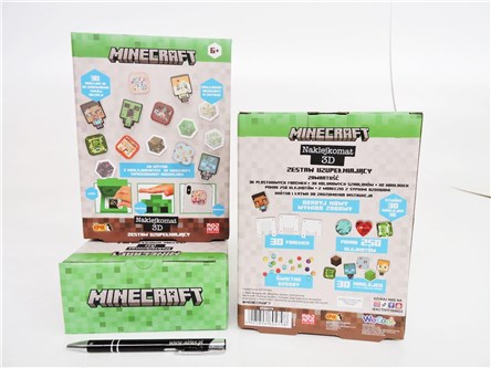 *Naklejkomat 3D MINECRAFT – Zest.uzupełniający /12