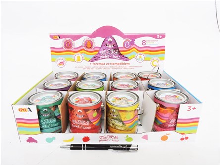 Ultra Piasek - puszka 150g + foremka owoce, 8 ass.