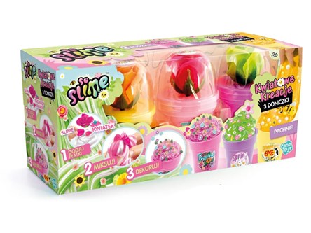 *So Slime Kwiatowe Kreacje - 3 doniczki