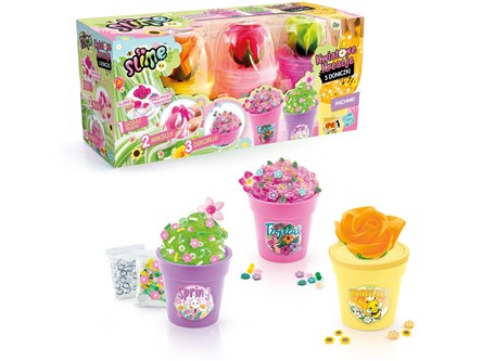 *So Slime Kwiatowe Kreacje - 3 doniczki