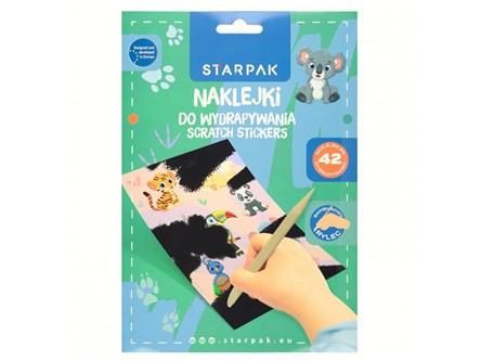 NAKLEJKI DO WYDRAPYWANIA zwierzątka