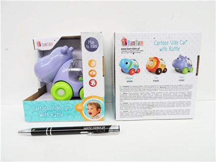 BAM BAM POJAZD HIPCIO, grzechotka, 14x13x9 cm