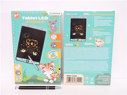 TABLET DO RYSOW., LCD, 15x23 cm, zwierzęta