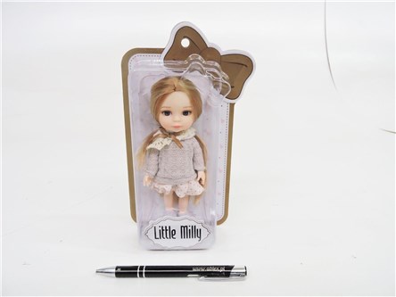 LALKA 15 cm, 14x23x6 cm, sweterek,         kart.