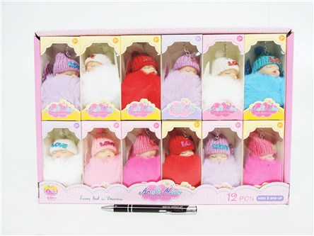 AST. BRELOK x 12 ,lalka, pomponik,   displ