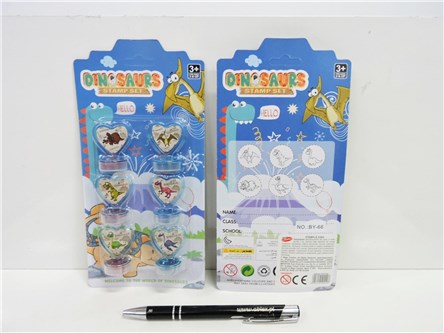 STEMPLE 6 szt. dinozaury, 10x21x2 cm