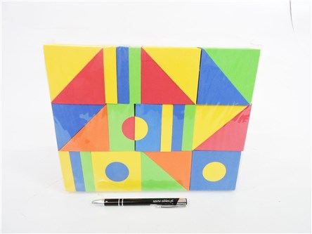 KLOCKI piankowe, 29 el., 26x21x4 cm