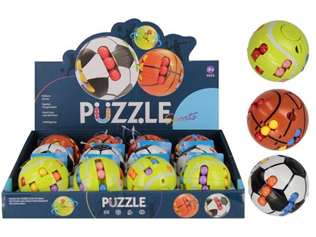 AST. GRA LOGICZNA piłka rotacja, 6,5 cm,  displ.