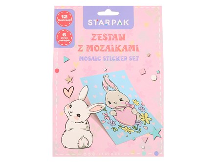 Zestaw kreatywny Książeczka z mozaikami Królik
