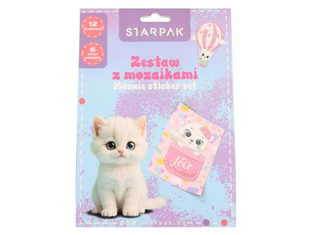 Zestaw kreatywny Książeczka z mozaikami Kitty