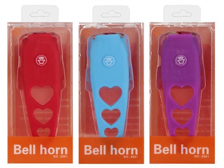 DZWONEK rowerowy, 6x13x4 cm,   blist.