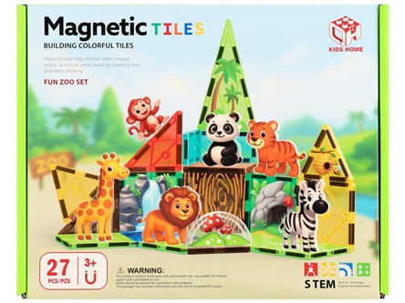 KLOCKI MAGNET ZOO 27EL 26X21X6 cm