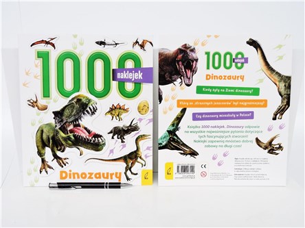 KSIĄŻ. 1000 naklejek - Dinozaury