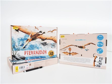 PUZZLE 3D, książka, model  -  Pteranodon