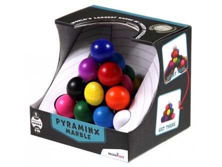 KOSTKA Pyraminx Marble - łamigłówka Recent Toys