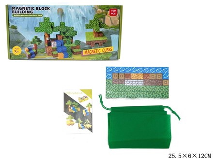 KLOCKI MAGNETYCZNE 100 EL. wodospad