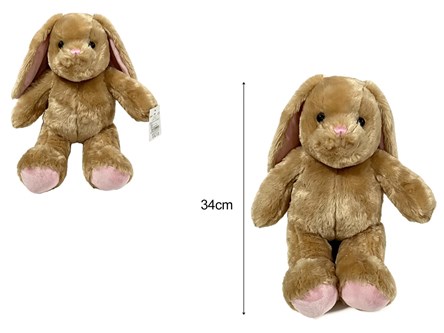 PLUSZ KRÓLIK BRĄZOWY 34 cm