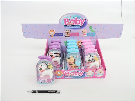 AST. PIESEK x 12 akcesoria, walizka, 3 kol. displ.