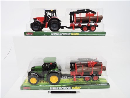 BRAK--AST. TRAKTOR z masz. i belami, 40x14x11 cm,