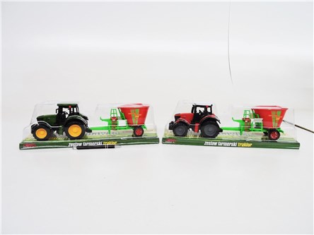 AST. TRAKTOR z rozsiewacz nawozu,40x11x13 cm,klosz
