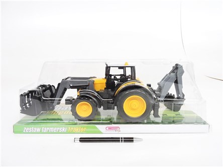 TRAKTOR z turem, pomar., 44x15x17 cm,        klosz