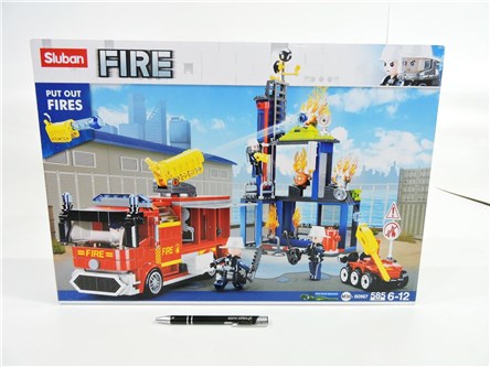 KLOCKI SLUBAN 585 el. STRAŻ, Akcja straży pożarnej