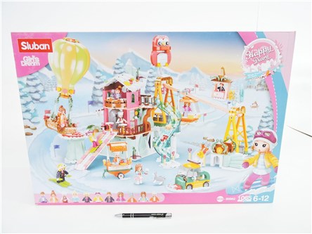 *KLOCKI SLUBAN 1065 el. DZIEW., zimowy plac zabaw